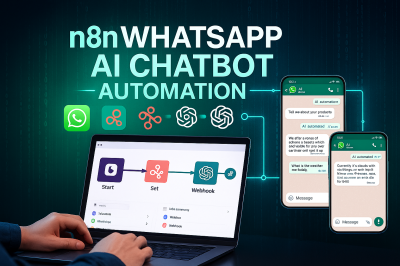 I will n8n WhatsApp AI Chatbot, n8n WhatsApp Automation, n8n AI Agents, WhatsApp Business
