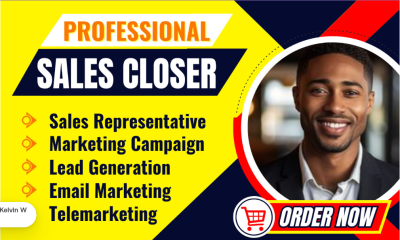 I will be your sales closer, sales representative, LinkedIn manager
