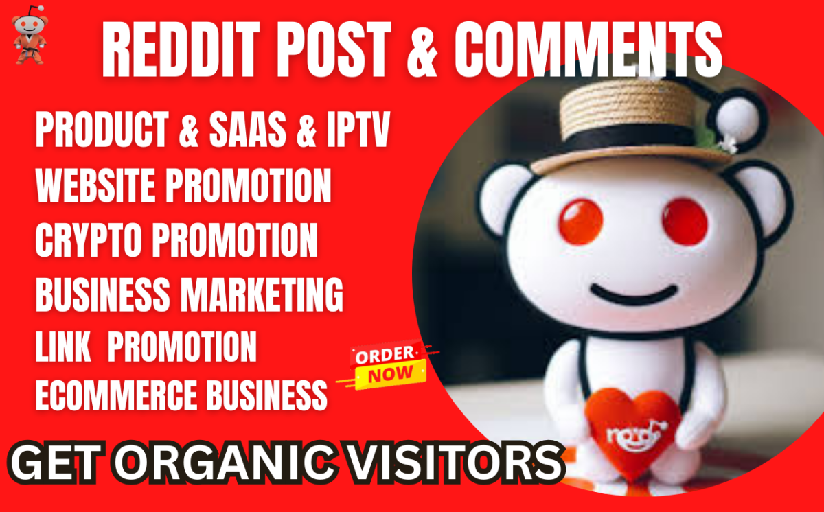 I will Reddit Post Upvote Management for Crypto, IPTV, Blog, and SaaS Website Promotion