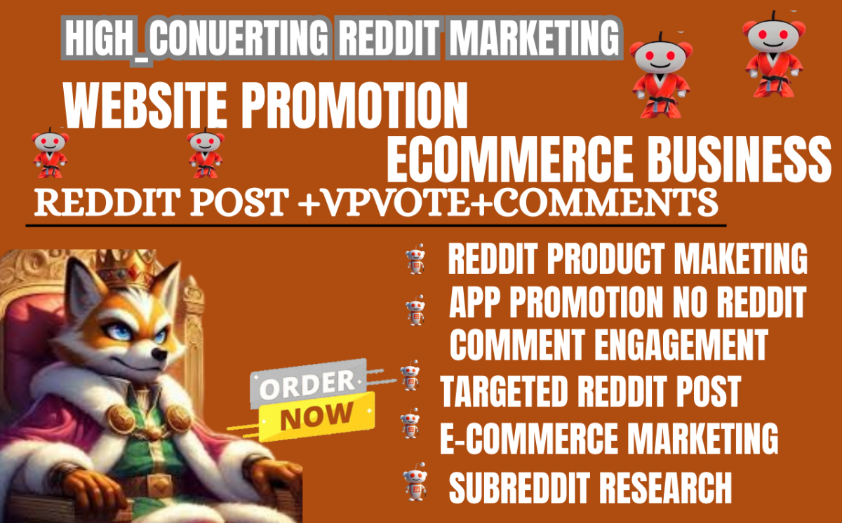I will manage Reddit post upvote for business IPTV SaaS eCommerce crypto website link