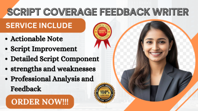 I Will Write You a Professional Script Coverage for Your Screenplay