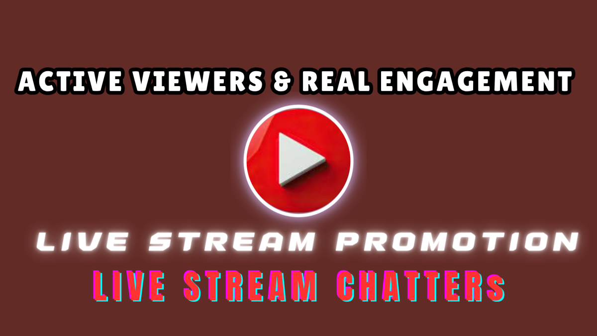 Increase Your YouTube Live Stream, Twitch Promotion or Boost Chatters