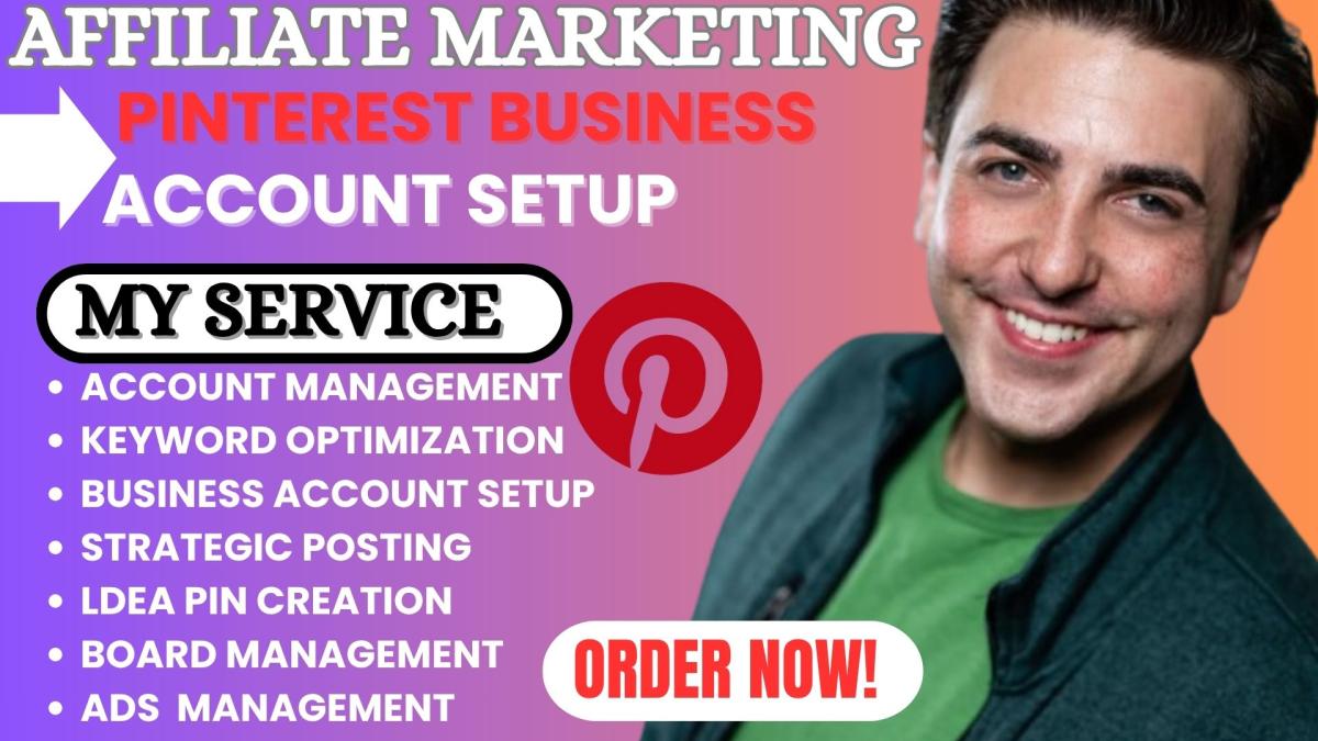 I will create and optimize a Pinterest business account for your affiliate marketing