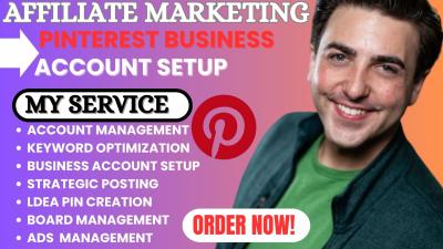 I will create and optimize a Pinterest business account for your affiliate marketing