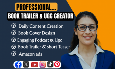 I will promote Your book with ugc trailers and amazon ads