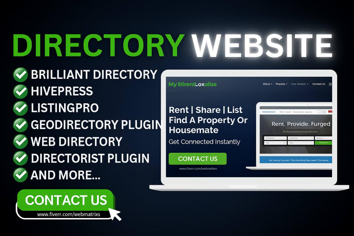 I will design brilliant directory WordPress listing local website with WordPress