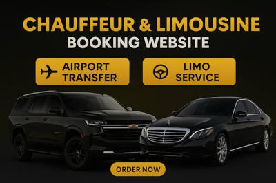 I will design chauffeur, taxi booking, limousine website with reservation