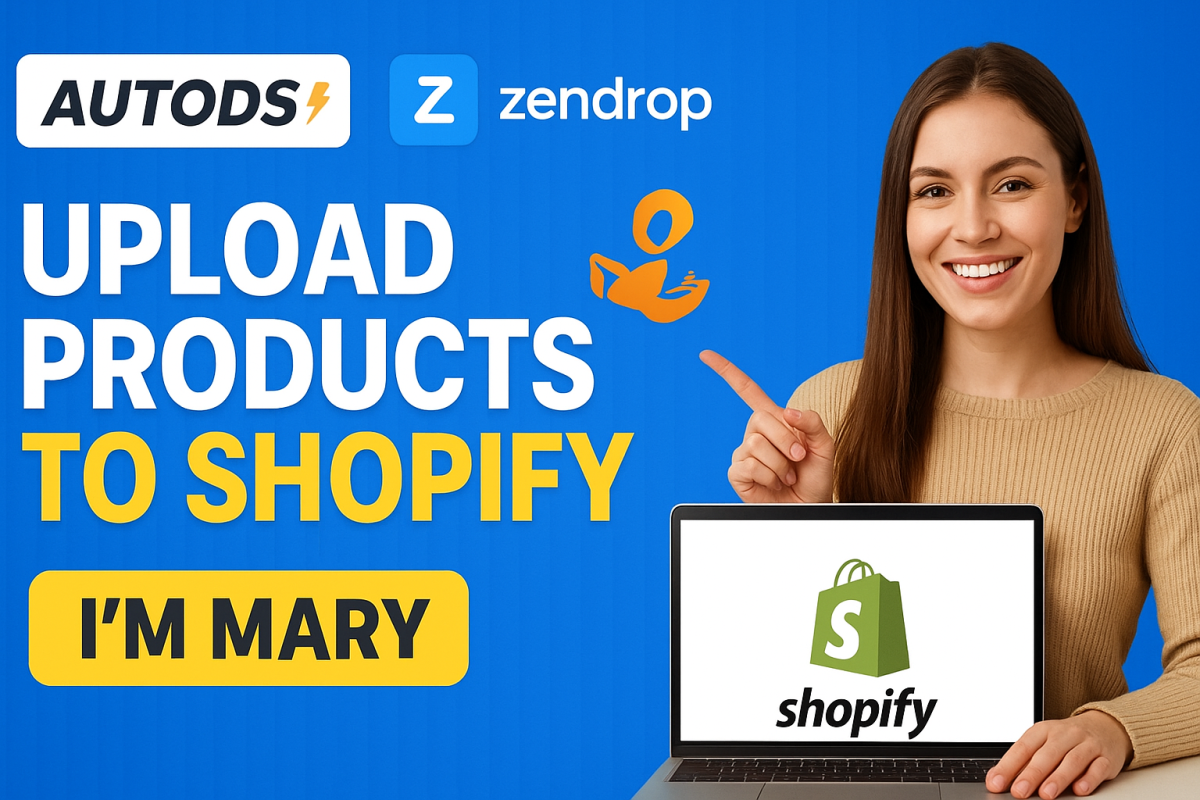 I will add Shopify auto DS CJ dropshipping store listing design Zendrop products upload