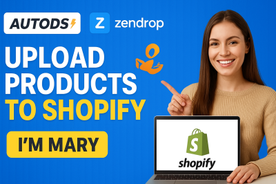 I will add Shopify auto DS CJ dropshipping store listing design Zendrop products upload