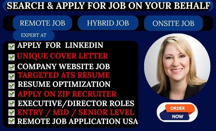 I will job search and apply for remote jobs application and reverse recruiter strategy