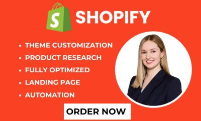 I will design clone Funnelish, advertorial landing page, update product Shopify expert