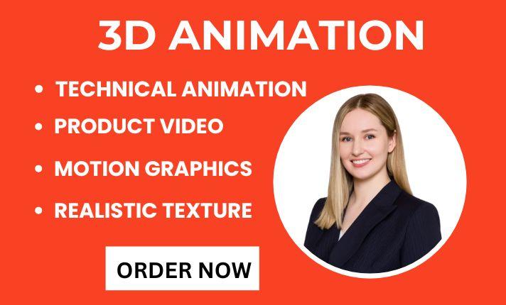 I will build mattress animation 3d industrial cinema 4d cgi, graphics motion, cad model