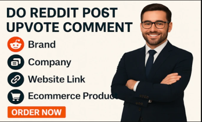 I will do Reddit post, upvote, and comment for brand, company website link, ecommerce product