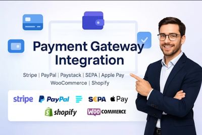 I will integrate payment gateway for Stripe, PayPal, SEPA, Paystack to your website