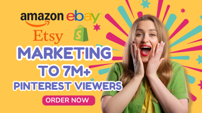 I Will Promote Your Shopify, Etsy, Amazon, and eBay Products to 7M Pinterest Viewers