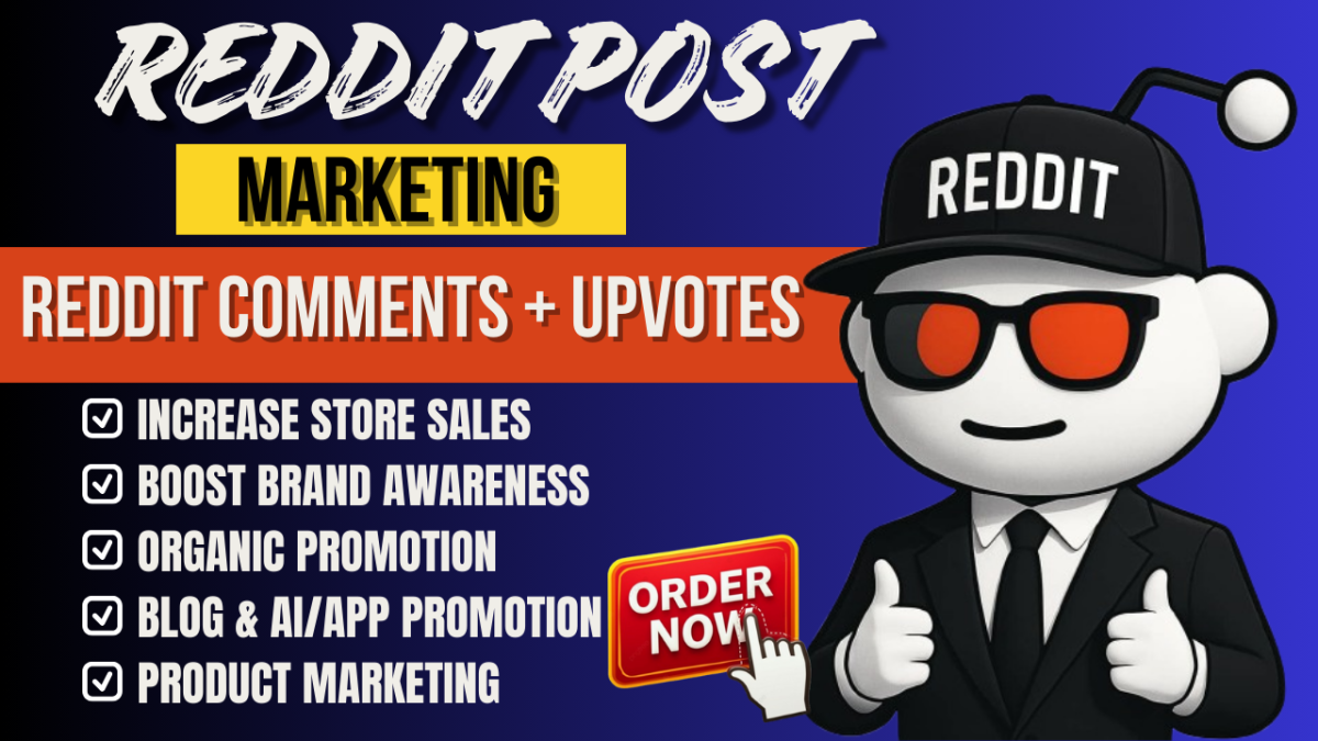 I will do Reddit post upvote for business website ecommerce product and link promotion