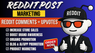I will do Reddit post upvote for business website ecommerce product and link promotion