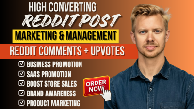 I will do Reddit promotion for crypto SaaS, IPTV website, eCommerce and online business