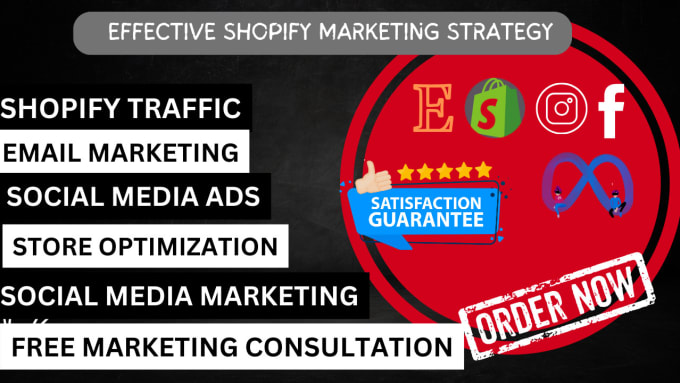 I will Shopify Etsy Marketing Promotion Facebook Ads Manager TikTok Ads to Boost Sales