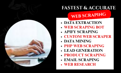 I will do web scraping, data mining, Bright Data, Zenrow, Octoparse, Data Extraction
