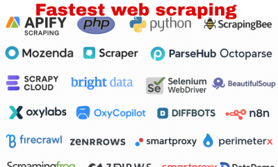 I will do web scraping, Apify, Bright Data, Scrapy, ZenRow, Data Mining, Data Extraction