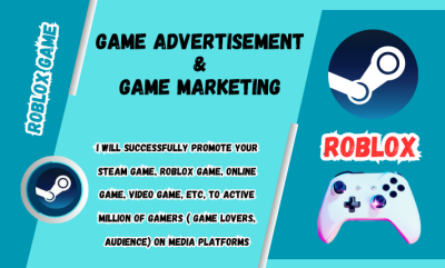 I will steam game promotion, boost steam game wishlists, online video game marketing