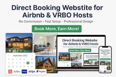 I will build vacation rental direct booking website Airbnb Lodgify OwnerRez Beds24 VRBO
