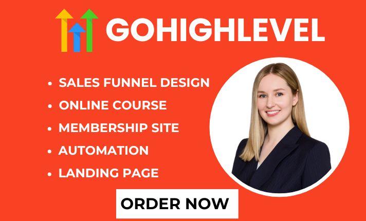 I will design Ezycourse SMS Automation GoHighLevel Membership Kajabi GHL Expert Website