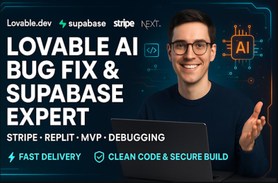 I will lovable bug fix lovable debugging lovable AI app MVP Supabase Stripe integration
