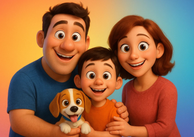 I will create 3d Pixar style kids AI video art story, best Disney Pixar AI music video