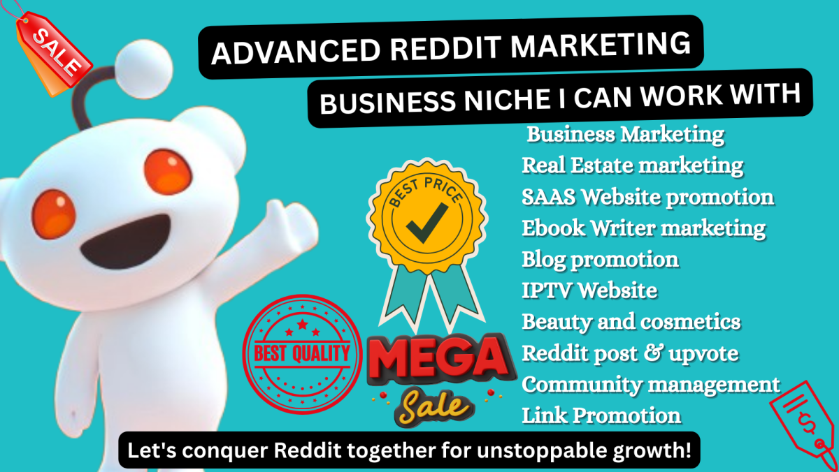 Do Reddit Post for Blog, Music App, E-Commerce Website, Crypto Business, Product Link