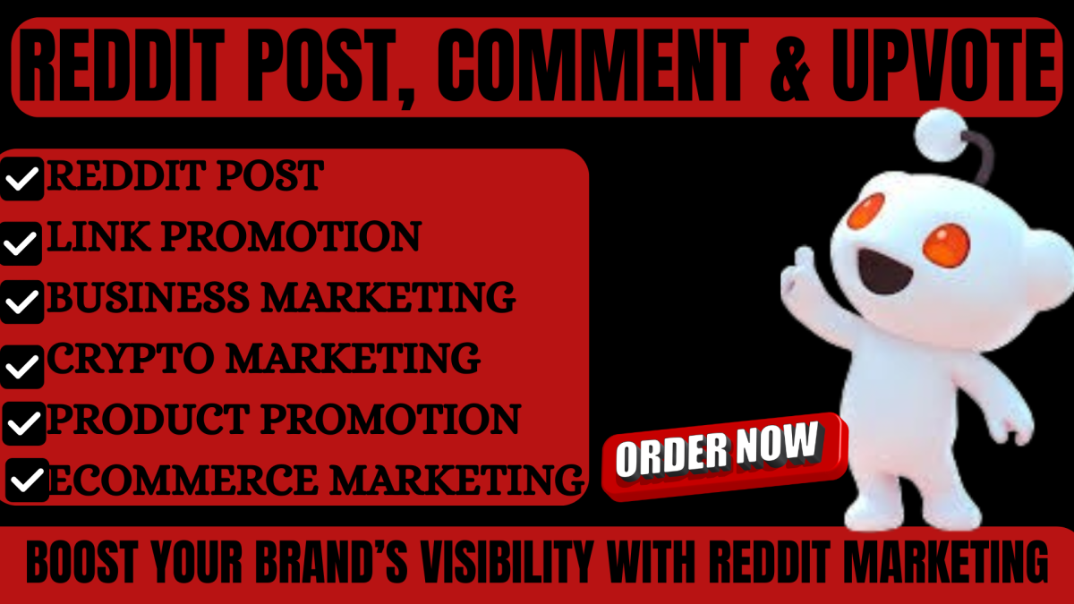 I will do Reddit Marketing for Ecommerce Store, AI Website, Crypto, Ebook, SaaS Promotion