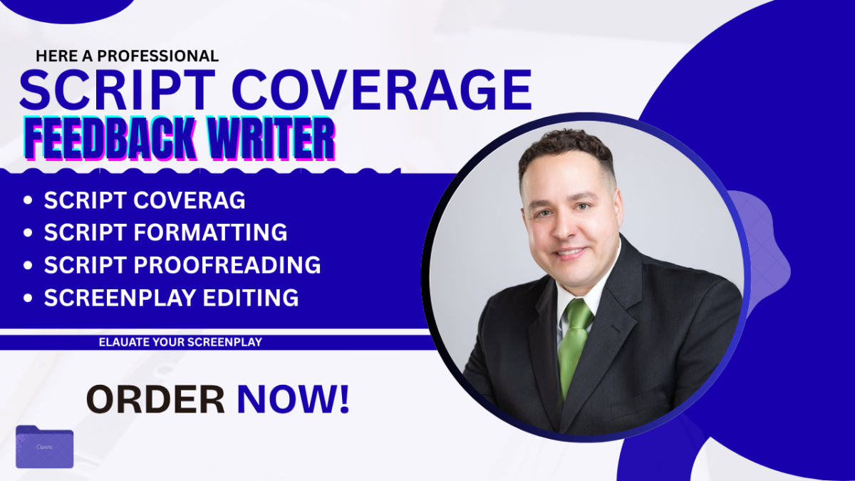 I will be your script coverage and detailed feedback for your screenplay