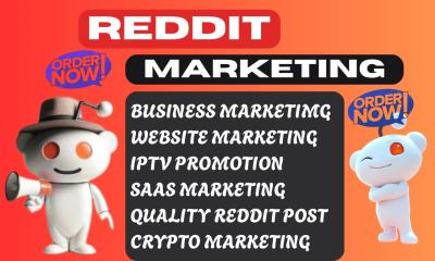 I will do Reddit post upvote for crypto IPTV SaaS or AI app business website promotion