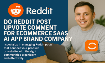 I will do Reddit post upvote comment for ecommerce SaaS AI app brand company website