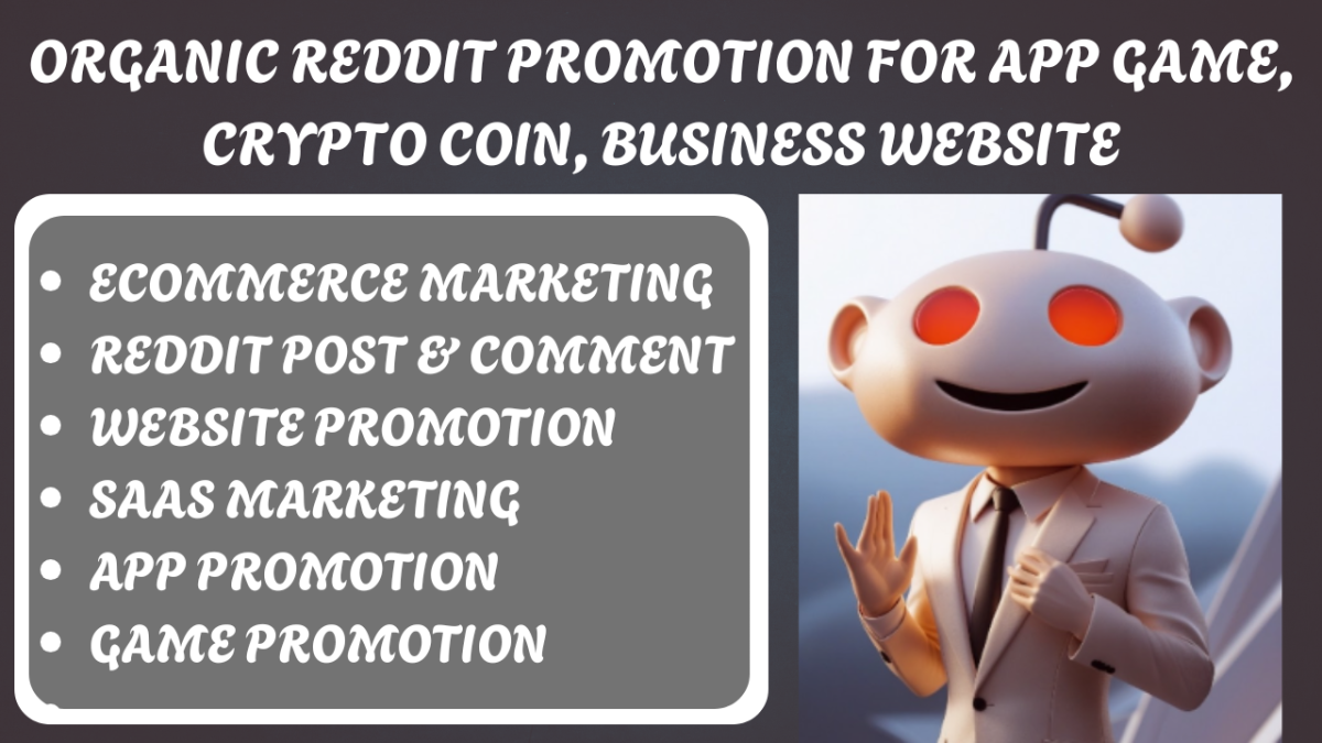 I will do Reddit post for eCommerce product website link promotion