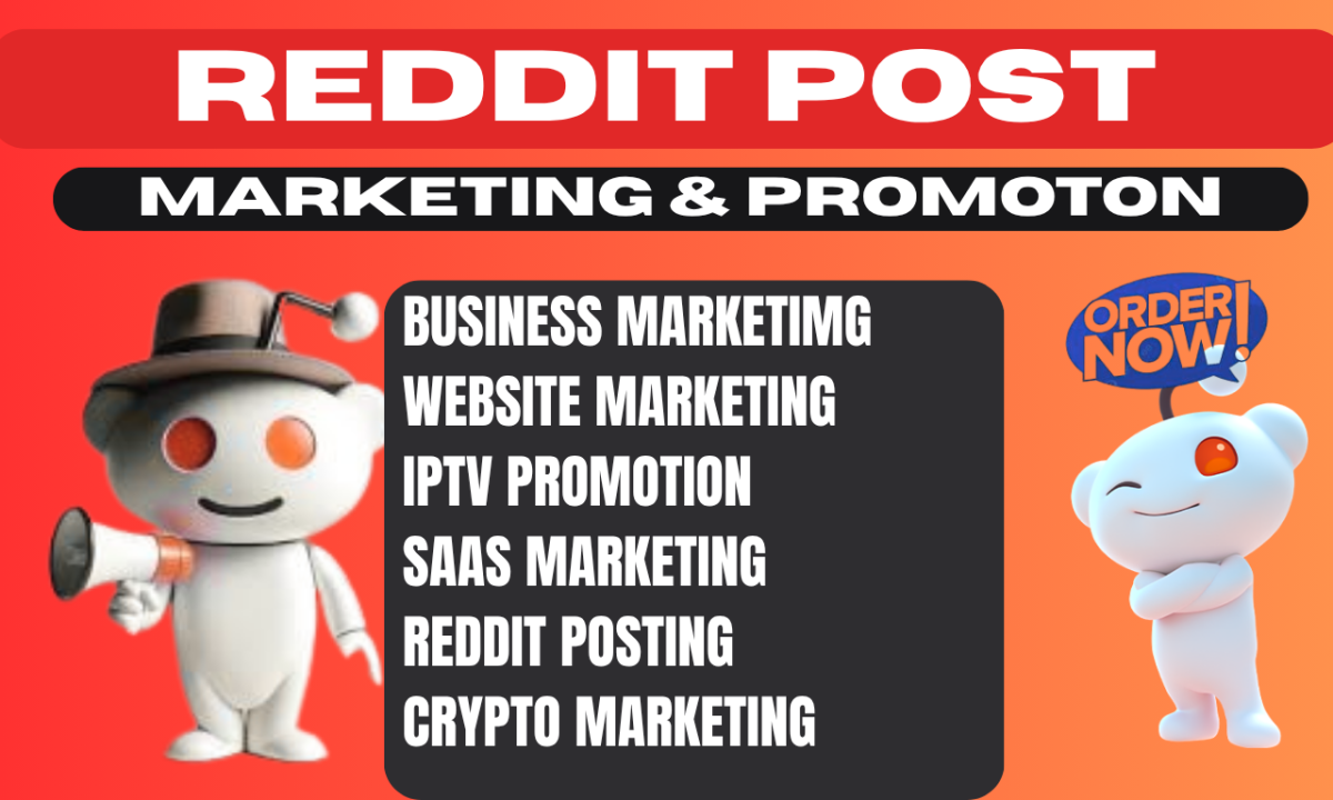 I will do Reddit post upvote for SaaS, crypto, token, eCommerce, business, website promotion