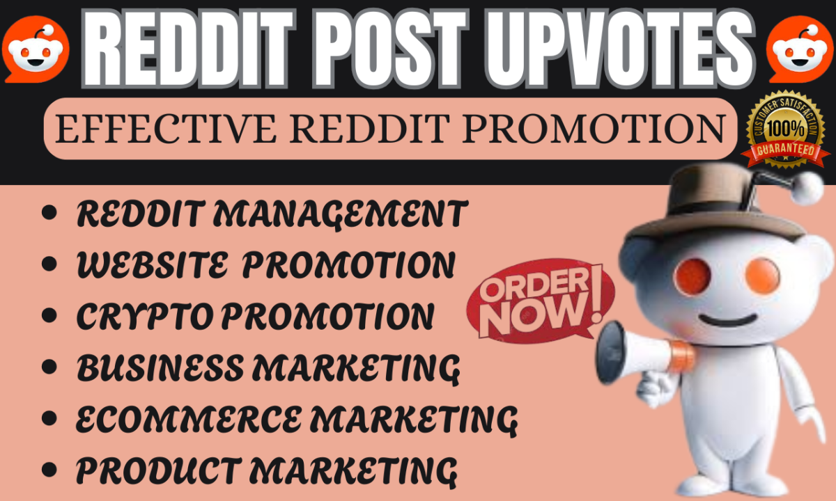 I Will Do Reddit Post Upvote for SaaS Token Crypto E-commerce Business Website Promotion