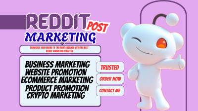 I will reddit post upvote for ecommerce business marketing SaaS website promotion