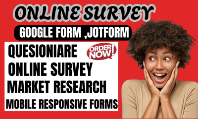 I Will Fill Online Survey Google Form JotForm Typeform Polls