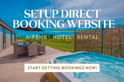 I will setup direct booking hotel booking rental website VRBO short-term rental Airbnb