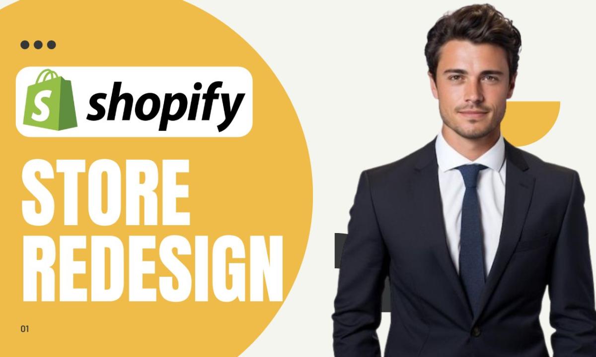 I will redesign Shopify store design Shopify website create Shopify dropshipping store