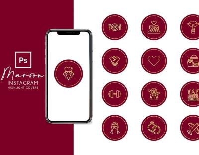 I will create Instagram highlight icons, Instagram story cover, highlight cover