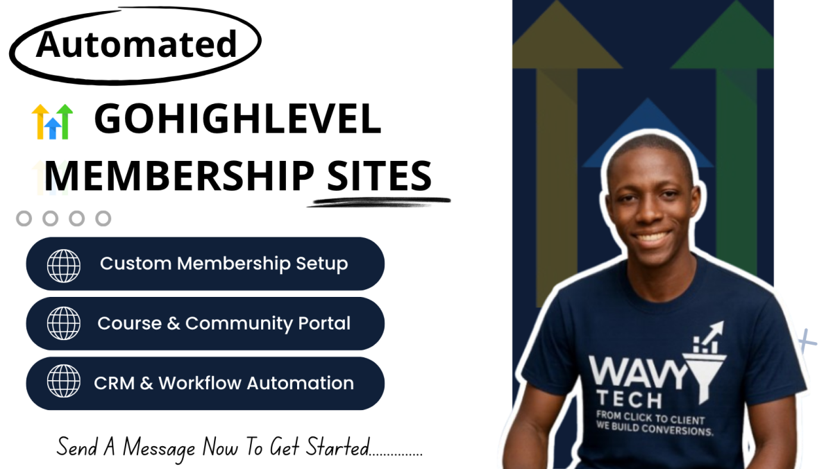 I will build and automate your GoHighLevel membership website and course portal