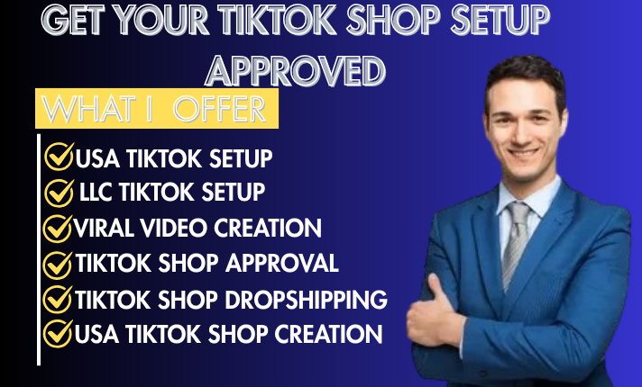 I will create USA TikTok Shop setup and promotion with affiliate marketing strategy