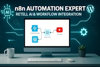 I will fix n8n, retell AI, n8n YouTube, n8n expert, n8n install, n8n WordPress, n8n tutor