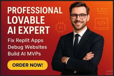 I will arreglar apps de Replit, websites de Lovable AI, MVPs debugging, Bolt AI, Base44, N8N