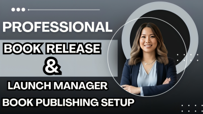 I will be your professional book release and launch manager