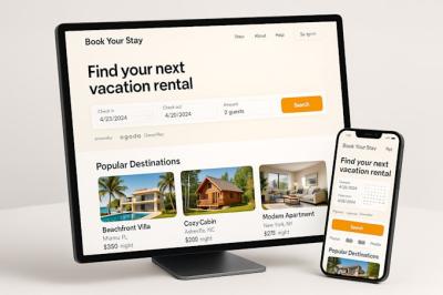 I will design a vacation rental and hotel direct booking website with OwnerRez, Agoda