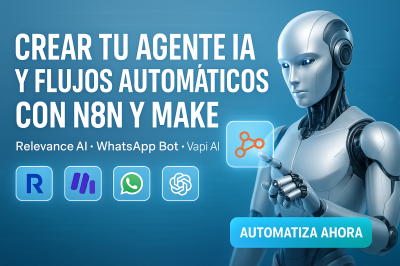 I will crear agente IA y automatización n8n make con Relevance AI y chatbot WhatsApp